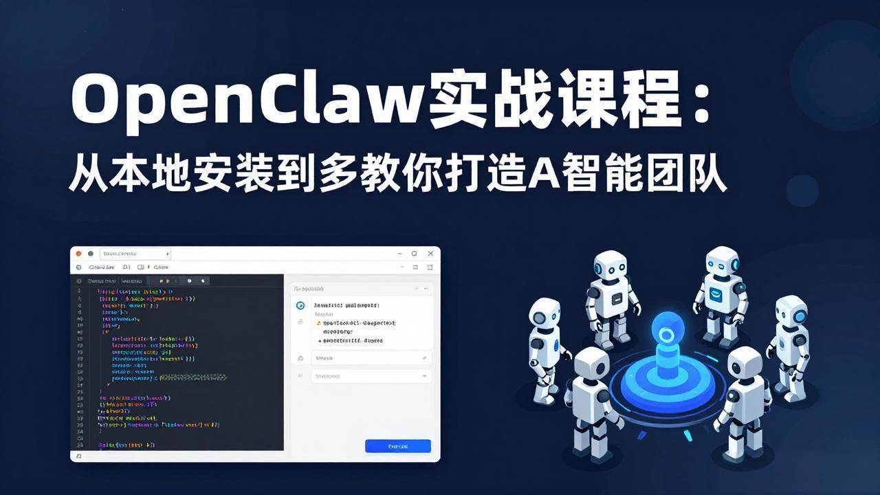 (17883期)OpenClaw实战课程:从本地安装到多Agent协同,手把手教你打造AI智能团队-航海圈