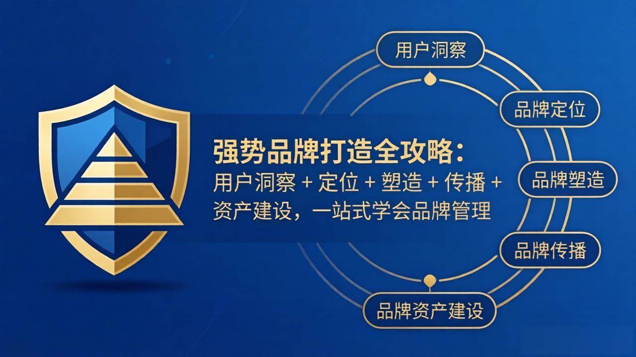 (17889期)强势品牌打造全攻略:用户洞察 + 定位 + 塑造 + 传播 + 资产建设,一站式学会品牌管理-航海圈