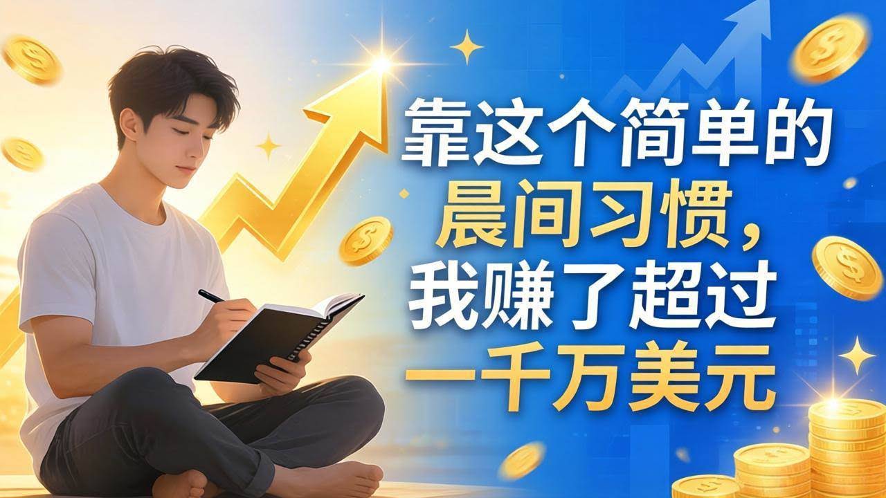 (17937期)付费文章:靠这个简单的晨间习惯,我赚了超过一千万美元-航海圈