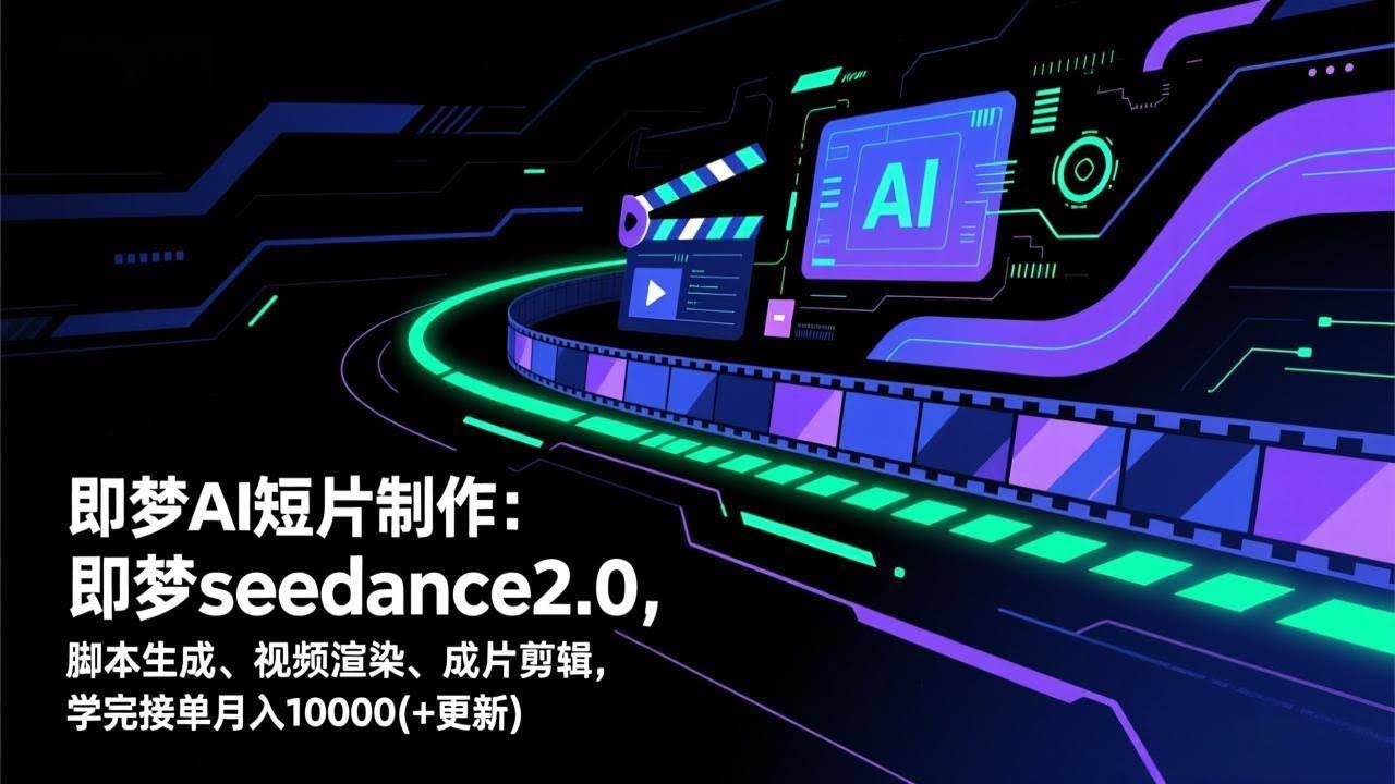 （17969期）即梦AI 短片制作(更新)：即梦seedance2.0，脚本生成、视频渲染、成片剪辑，学完接单月入10000+-航海圈