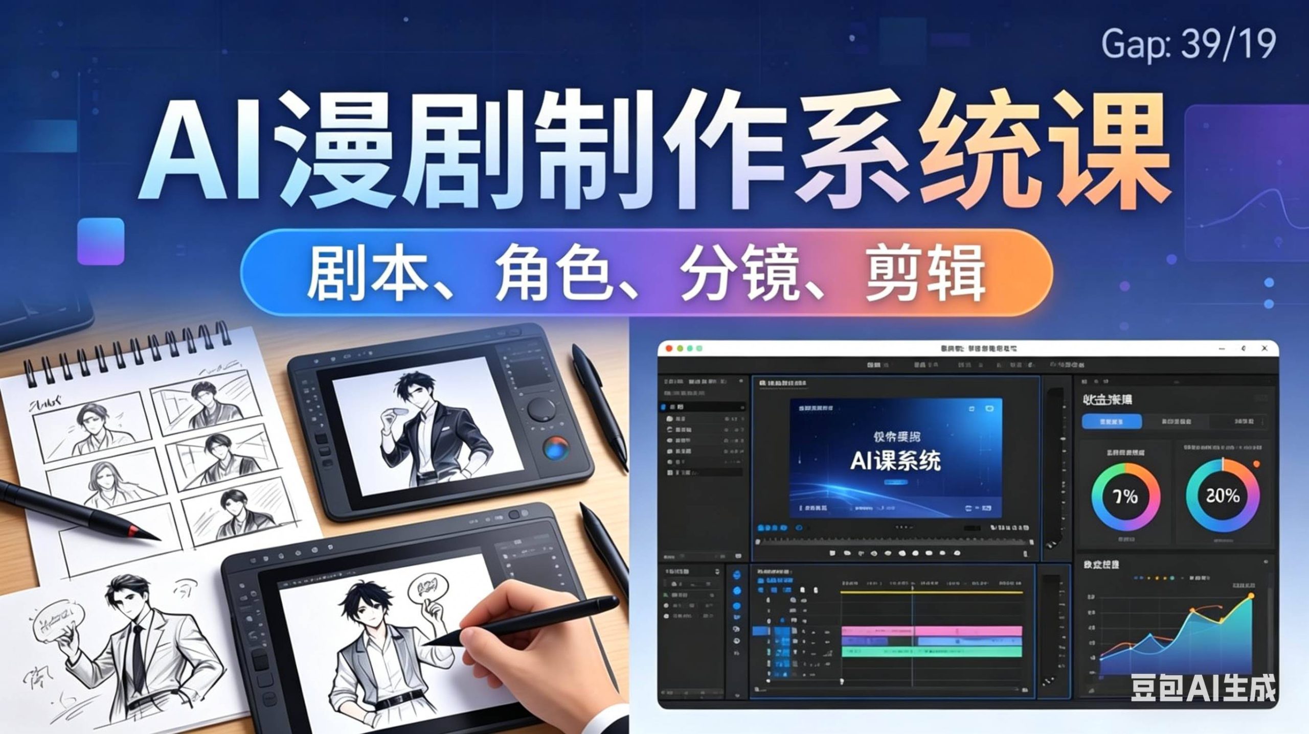 (18006期)AI漫剧制作系统课:0基础从0到1学会AI制作,掌握剧本、角色、分镜、剪辑全套技能,轻松做号变现-航海圈