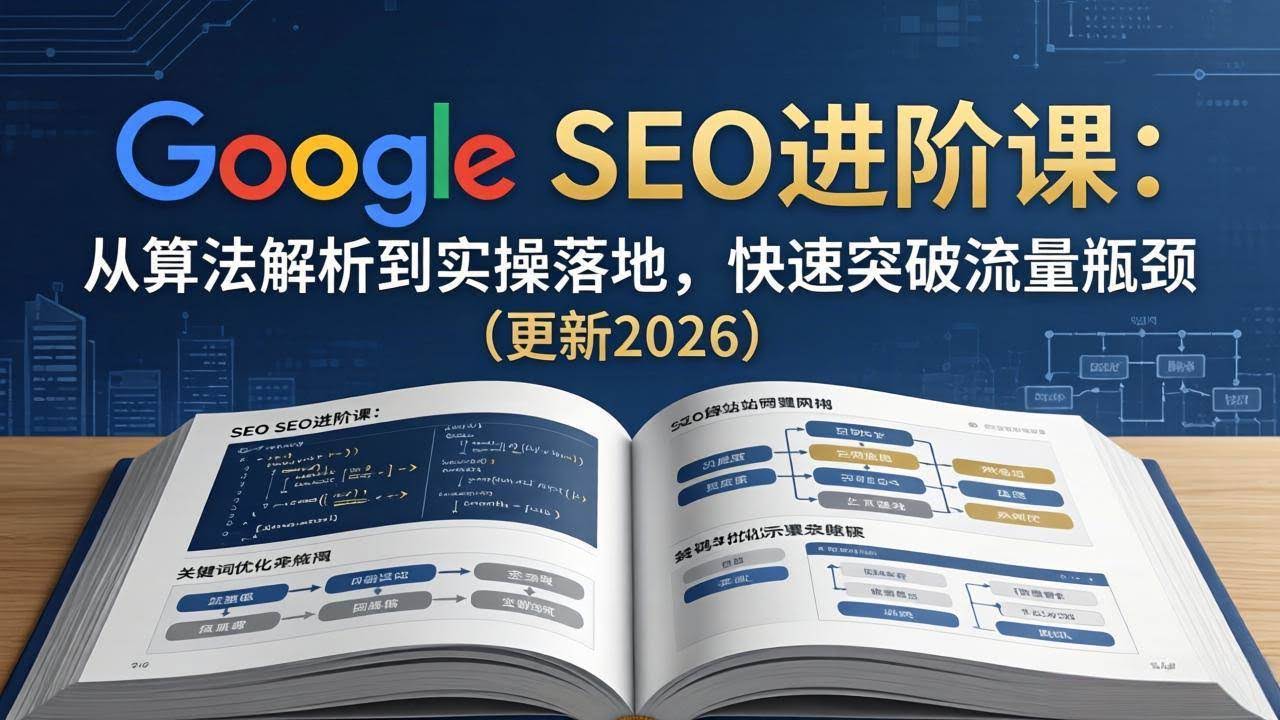 (18048期)Google SEO进阶课:从算法解析到实操落地,快速突破流量瓶颈(更新2026)-航海圈