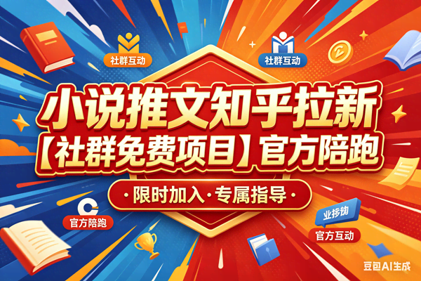 小说推文-知乎拉新【社群免费橡目】-官方陪跑-航海圈