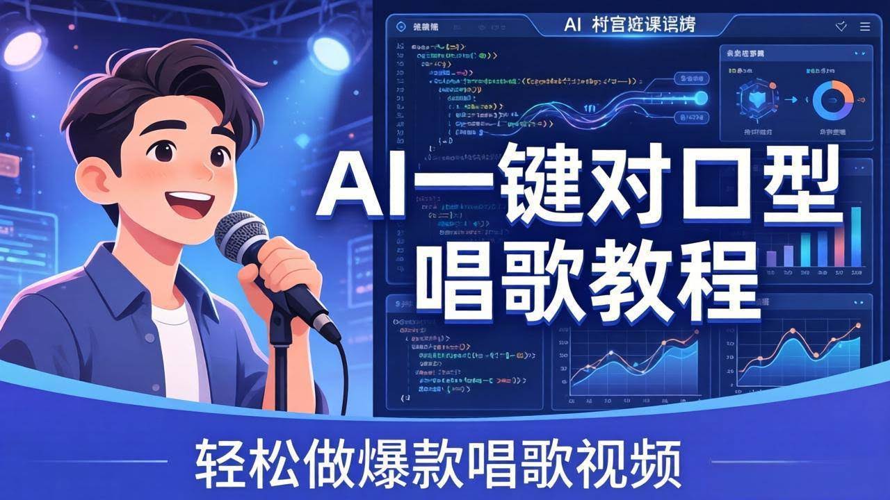(18118期) AI一键对口型唱歌教程:零基础也能学,素材准备+模型训练+音色转换,轻松做爆款唱歌视频-航海圈