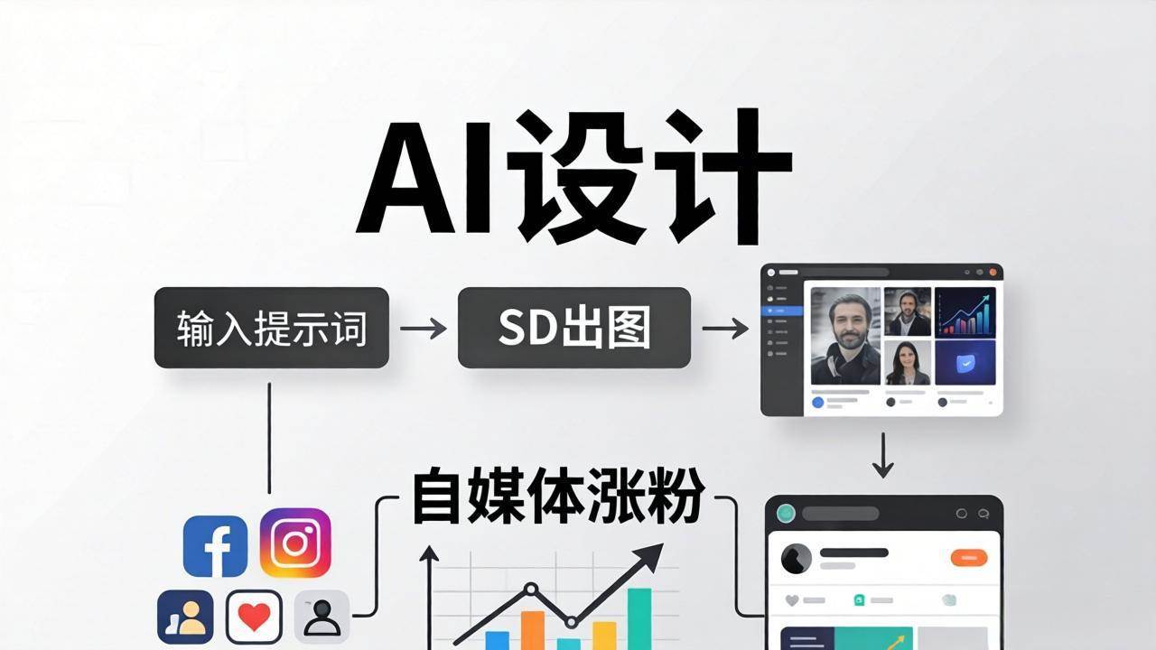 (18136期)人人都是AI设计师:SD出图+自媒体涨粉一站教学,告别图文素材焦虑,AI设计让你轻松避开内卷-航海圈