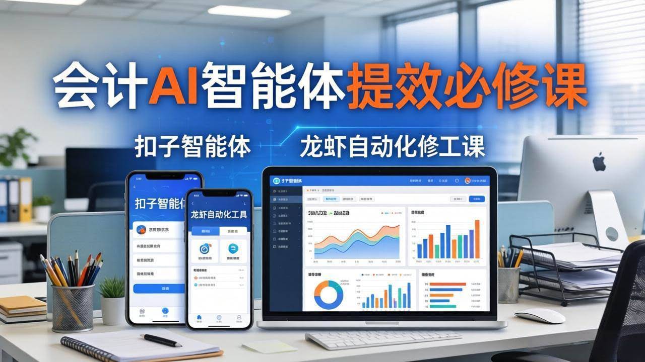 (18151期)财务会计AI智能体提效必修课:扣子智能体+龙虾自动化+报表分析,一站式提升财务工作效率-航海圈