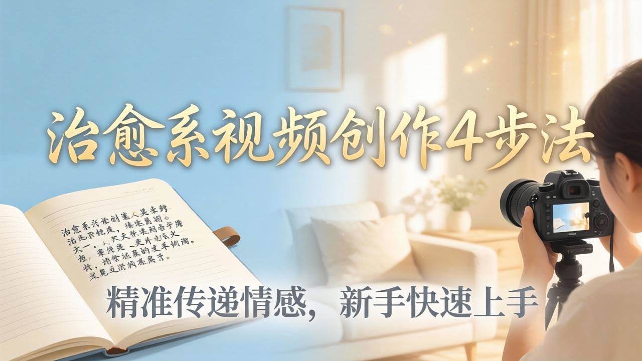 (18165期)治愈系视频创作4步法:从文案打磨到画面呈现,精准传递情感,新手快速上手出优质内容-航海圈