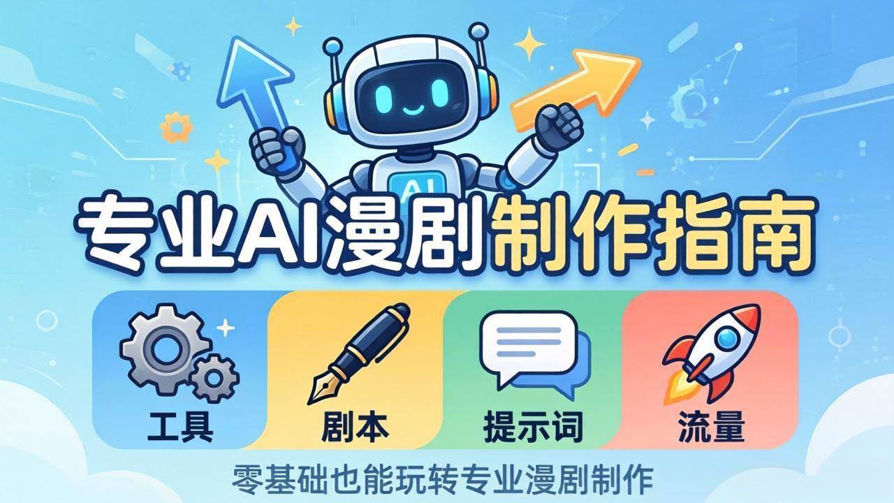 (18190期)专业AI漫剧制作指南:工具+剧本+提示词+流量全流程,零基础也能玩转专业漫剧制作-航海圈