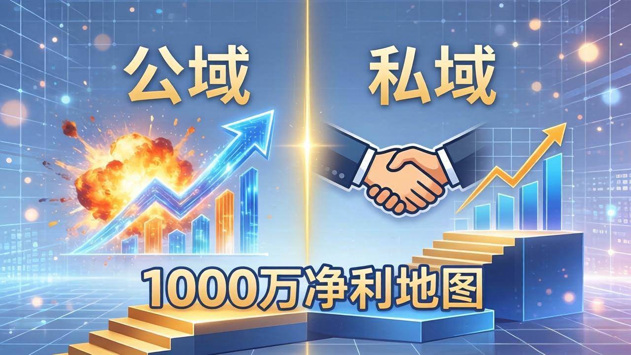 (18217期)公域玩命出爆款,私域悄悄做成交:这套AI内训课,2026给你打通1000万净利的地图-航海圈