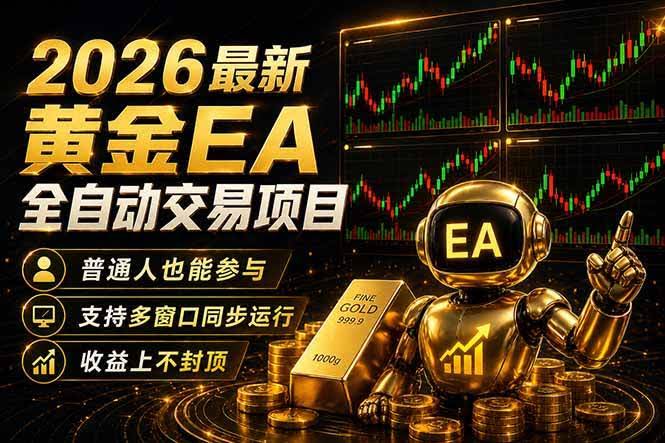 (18230期)最新黄金EA量化赛道,全程自动执行,多窗口操作直接放大结果-航海圈