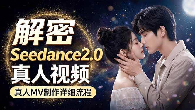 (18289期)Seedance 2.0电影级真人 MV全流程拆解:提示词、运镜、粒子特效,手把手实操-航海圈