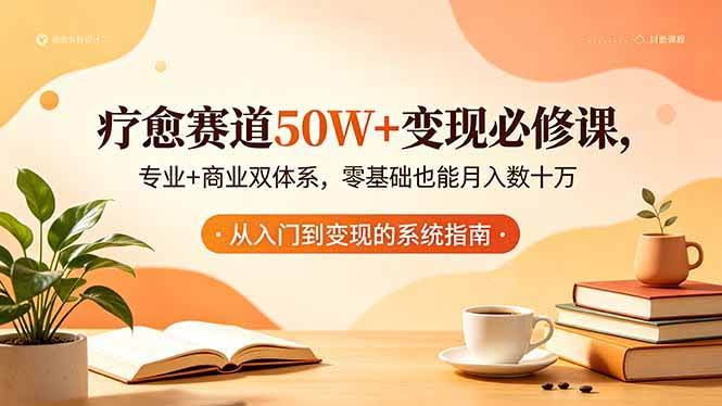 (18523期)疗愈赛道50W+变现必修课,专业+商业双体系,零基础也能月入数十万-航海圈