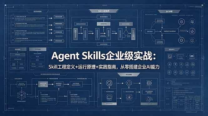 (18565期)Agent Skills企业级实战:Skill工程定义+运行原理+实践指南,从零搭建企业AI能力-航海圈