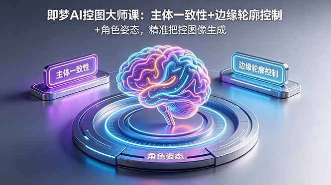 (18619期)即梦AI控图大师课:主体一致性+边缘轮廓控制+角色姿态,精准把控图像生成-航海圈