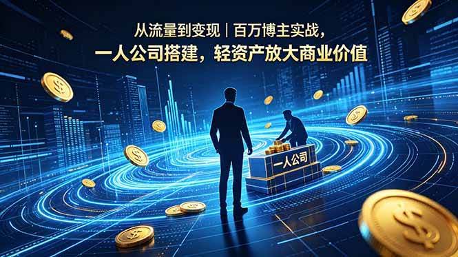 (18645期)从流量到变现|百万博主实战,一人公司搭建,轻资产放大商业价值-航海圈