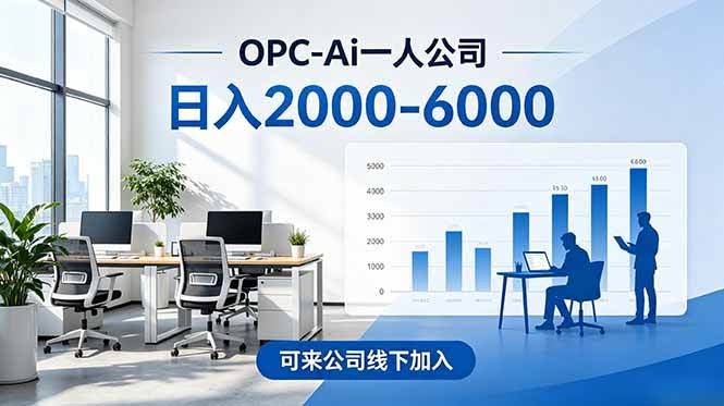 (18809期)2026创业新风口—OPC一人公司模式震撼首发!日收益2000-6000+,项目绿色长久,安全稳健,合…-航海圈