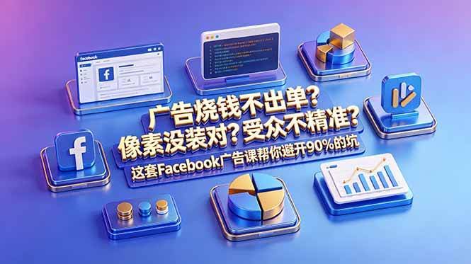 （18850期）广告烧钱不出单？像素没装对？受众不精准？这套Facebook广告课帮你避开90%的坑-原创双语字幕-航海圈