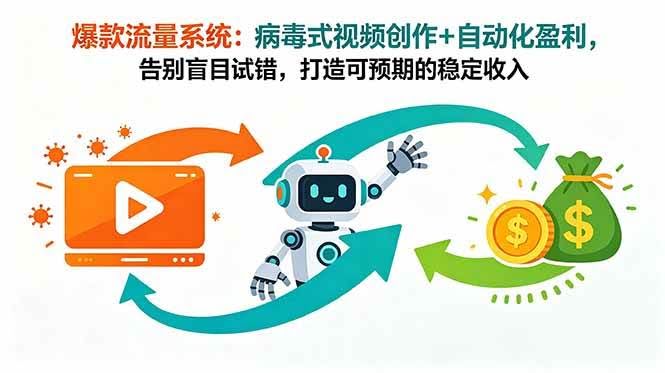 (18882期)爆款流量系统:病毒式视频创作+自动化盈利,告别盲目试错,打造可预期的稳定收入-航海圈