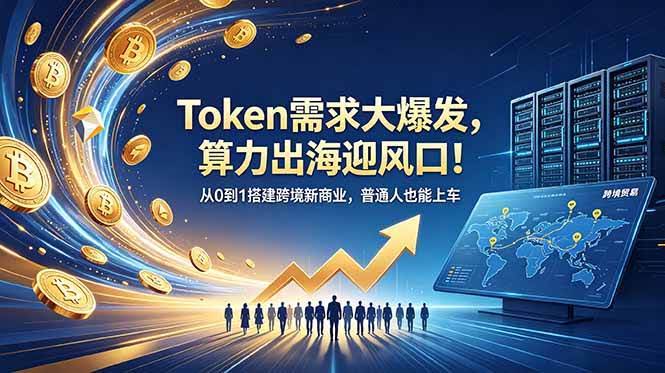 （18889期）Token需求大爆发，算力出海迎风口！从0到1搭建跨境新商业，普通人也能上车-航海圈