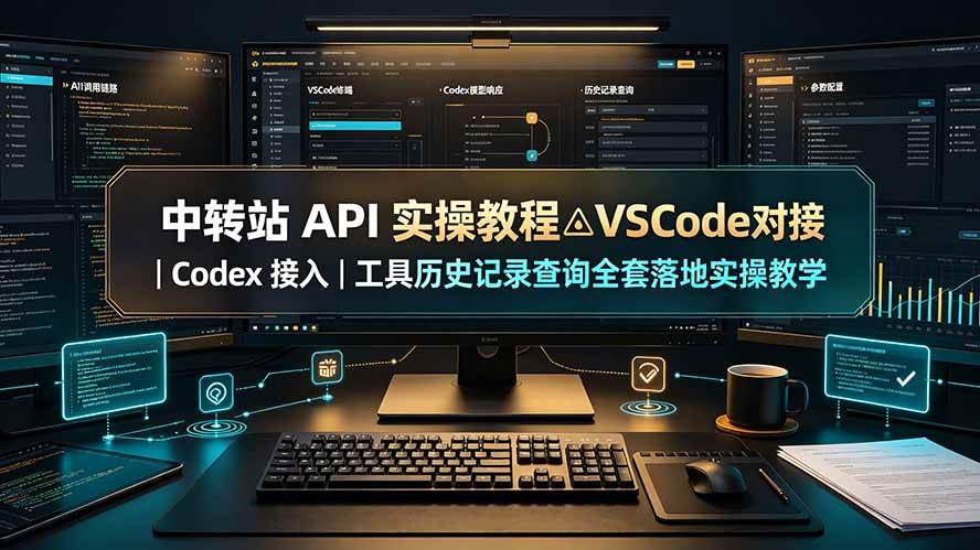 (19520期)中转站 API 实操教程△VSCode 对接|Codex 接入|工具历史记录查询全套落地实操教学-航海圈