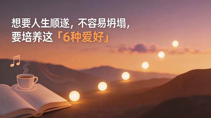 （19638期）付费文章：想要人生顺遂，不容易坍塌，要培养这6种爱好-航海圈