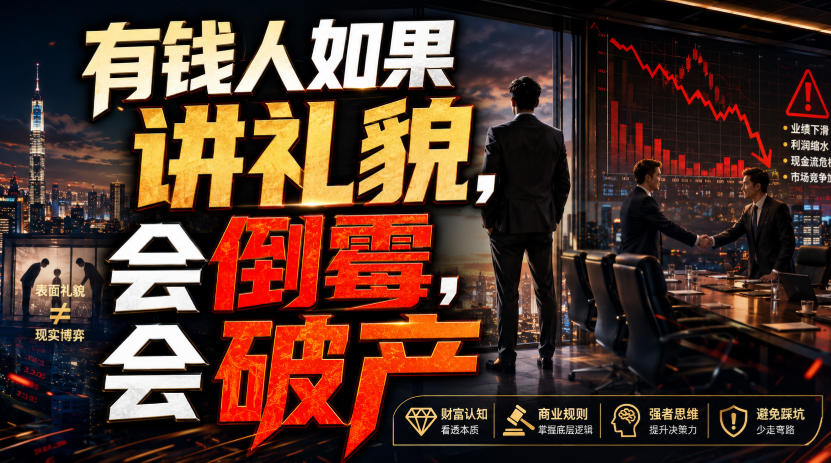 付费文章：有钱人如果讲礼貌，会倒霉，会破产-航海圈
