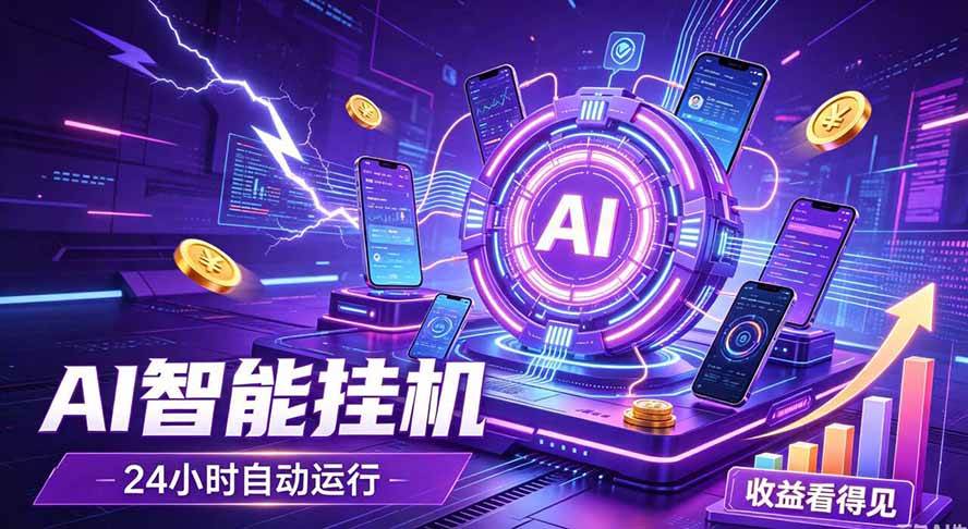 （19755期）AI智能广告挂机，躺赚新模式 设备托管运行，解放双手持续变现-航海圈