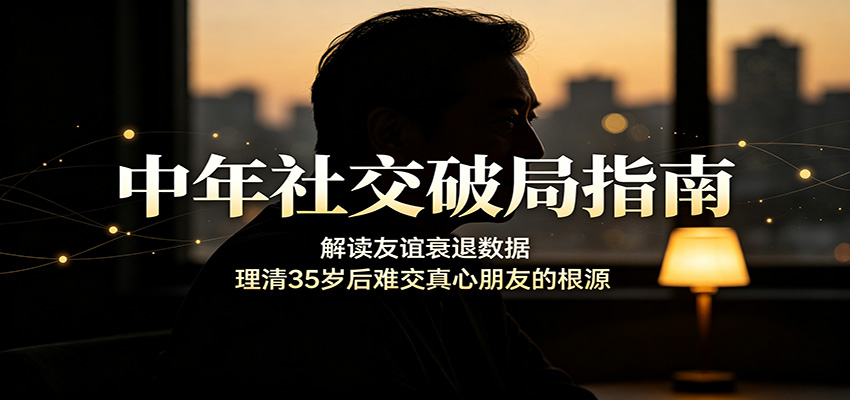 中年社交破局指南：解读友谊衰退数据，理清35岁后难交真心朋友的根源-航海圈