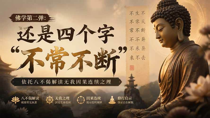 （19779期）付费文章：佛学第二弹：还是四个字“不常不断”依托八不偈解读无我因果连续之理-航海圈
