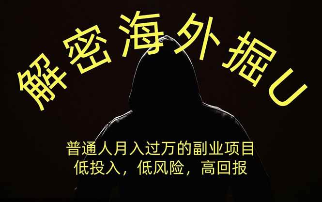 (19841期)解密海外掘U,普通人月入过万的副业项目,低投入、低风险高回报,没有之一-航海圈