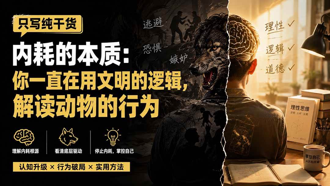 (19849期)付费文章:只写纯干货-内耗的本质:你一直在用文明的逻辑,解读动物的行为-航海圈