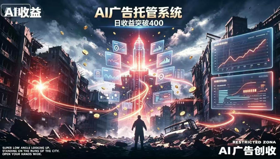 AI智能广告，全自动化运行，单日可达400+，小白新手0基础上手【揭秘】-航海圈
