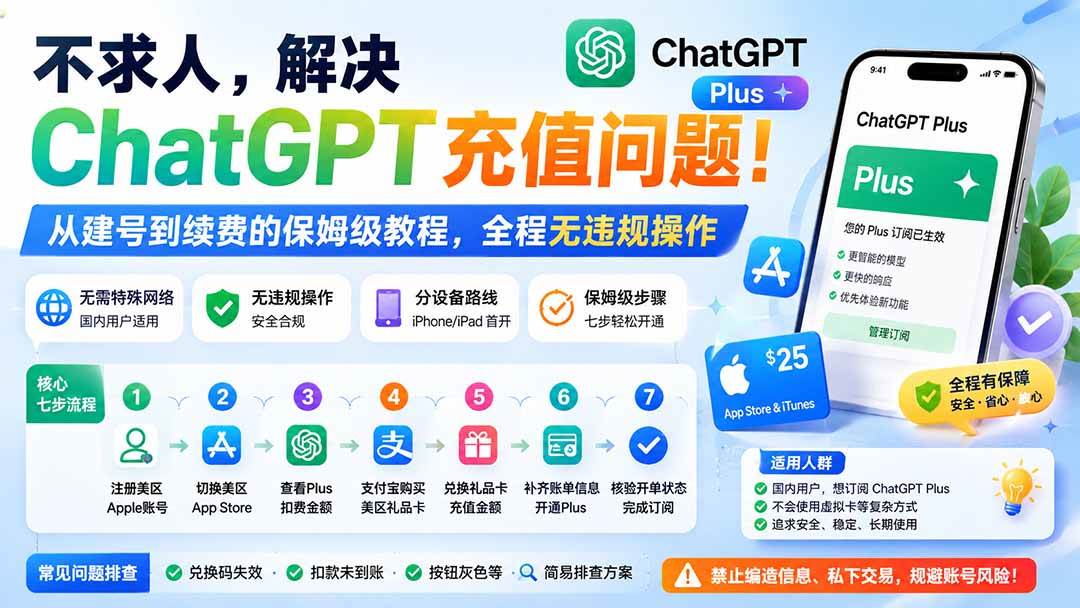 （19898期）不求人，解决ChatGPT充值问题！从建号到续费的保姆级教程，全程无违规操作-航海圈